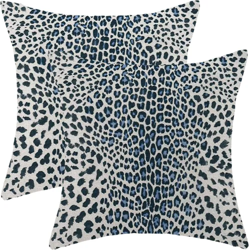 Miniatura 63 de Fundas de Almohada con Estampado de Antílope 16x16 Pulgadas Paquete de 2, Fundas de Almohada Decorativas con Estampado de Piel de Animal Marrón