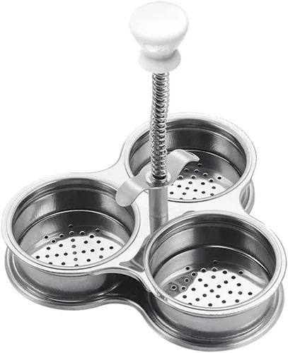 Miniatura 2 de Zerodis Huevo, acero inoxidable antiadherente para hacer huevos escalfados, vaso de caldera de huevos, regalo para padres, madres y amigos (plateado)