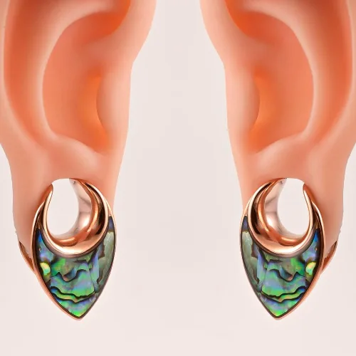 Miniatura 3 de Atomhole 2 unidades de tapones para los oídos, túneles, de acero inoxidable 316, hipoalergénicos, expansor, piercing corporal (0.00oz - 1 pulgada)