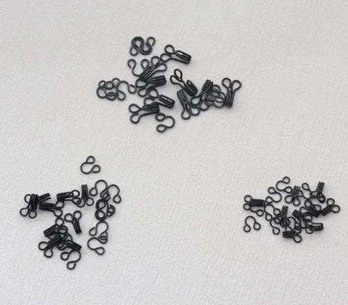 Miniatura 6 de SOWAKA 30 pares de ganchos de costura y cierre de ojos de metal, varios tamaños, 0.492 in, 0.551 in, 0.669 in, cierre de ojo para brasier, ropa