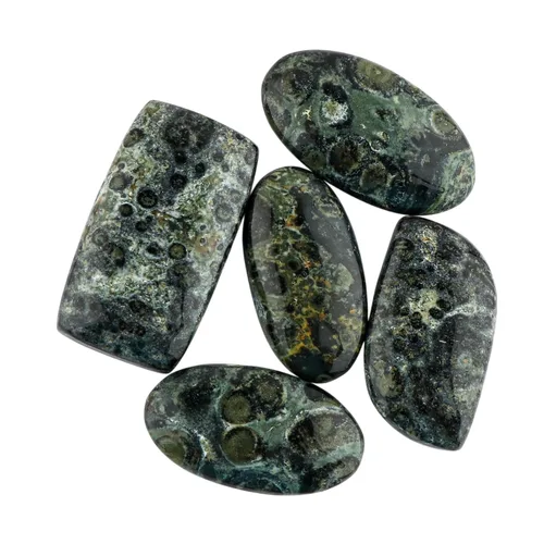 Miniatura 11 de CRYSTALIS Al por mayor 5 piezas de piedra preciosa natural K2 jaspe suelta en bruto, cabujones para hacer joyería, piedras pulidas de chakra