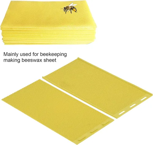 Miniatura 4 de 2 piezas de cera de abejas, hojas de prensa de cera de abejas flexibles, hojas de goma de cera de abejas, máquina de estampado de prensa