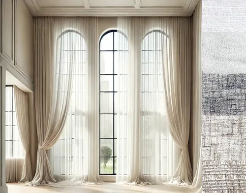 Ikiriska Cortina de lino transparente extra larga (1 panel) hecha a medida de 12 13 14 15 16 17 18 20 24 pies 2 pisos gris, beige, blanco, crema,