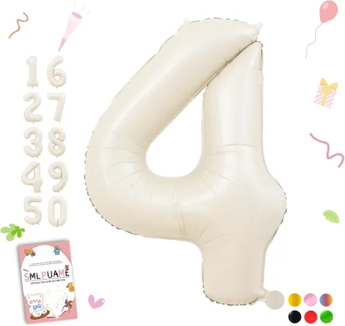 Miniatura 22 de Globos de números de 40 pulgadas del 0 al 9 dorados grandes del número 0, globos digitales para suministros de decoración de celebración de fiesta