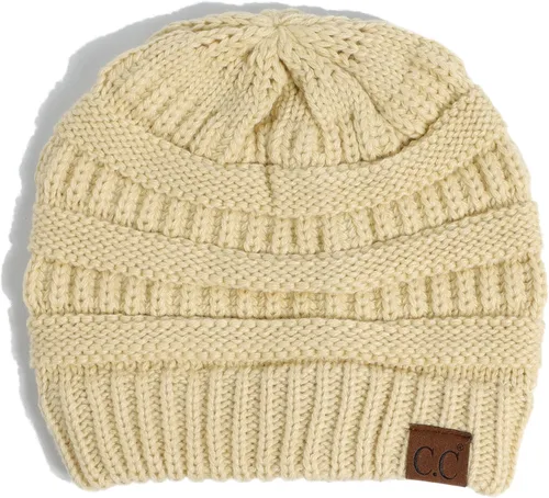 Miniatura 273 de C.C Trendy Warm Chunky Soft Stretch Cable Knit Beanie