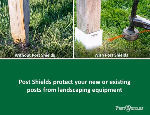 Miniatura 4 de Post Shields Protector de postes de 6 x 6 pulgadas – Se adapta a postes estándar de madera o metal de 5.5 x 5.5 pulgadas – 6 pulgadas de alto
