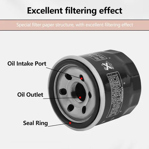 Miniatura 8 de Filtro de aire 13780-06G00 Filtro de aceite 16510-07J00-000 para Suzuki DL650 V-Strom 2004-2016 / DL1000 V-Strom 2002-2015 Kawasaki KLV1000