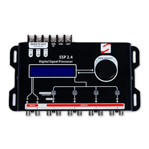 Soundfy Procesador y ecualizador de señal digital SSP 2.4 - EQ gráfico de 15 bandas, 12 preajustes, crossover incorporado para mejorar el audio del
