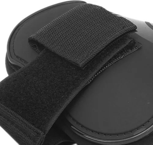 Miniatura 7 de Zerodis Botas de tendón de caballo, 4 unidades, botas protectoras de pezuña de caballo, ligeras, ajustables, botas de frente abierto, botas equinas