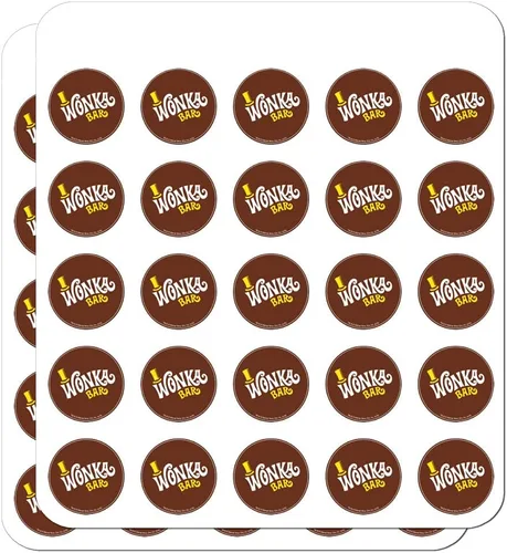 Miniatura 12 de Willy Wonka and The Chocolate Factory Wonka Bar Logo Planner Calendario Scrapbooking Craft Pegatinas