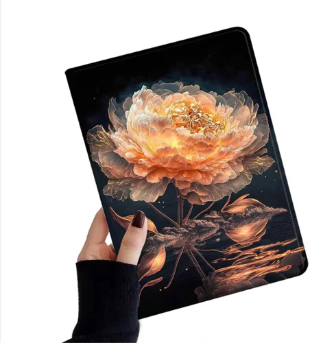 Miniatura 37 de kaidisen Funda de flores compatible con iPad de 9.7 pulgadas, 6ª y 5ª generación, iPad Air/Air 2, diseño de flores, ilustración floral con soporte