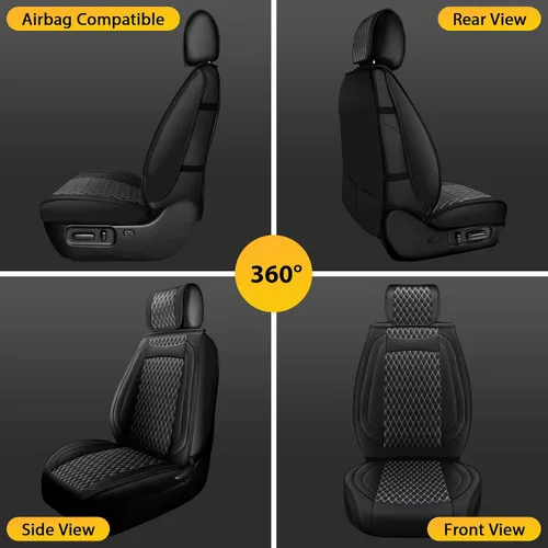 Miniatura 7 de Octomo Juego completo de fundas de asiento compatibles con Chevy Silverado GMC Sierra Custom Fit 2007 a 2025 1500 2500HD 3500HD Crew Double Extended