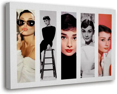 Miniatura 15 de SpiritualHands Audrey Hepburn Póster de Arte de Pared Lienzo Enmarcado, Pósteres de Arte de Pared Haus and Hues, Decoración de Pared Moderna Audrey
