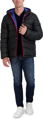Miniatura 4 de Nautica Chaqueta resistente al agua para hombre manga larga con cremallera ajustable abrigo acolchado