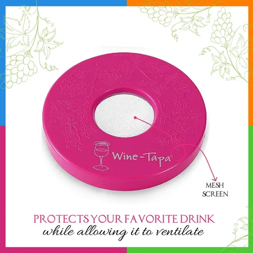 Miniatura 3 de Fundas para copas de vino – Mantén a los insectos lejos de copas de vino al aire libre – Úselo como funda para tazas de café, latas de refresco
