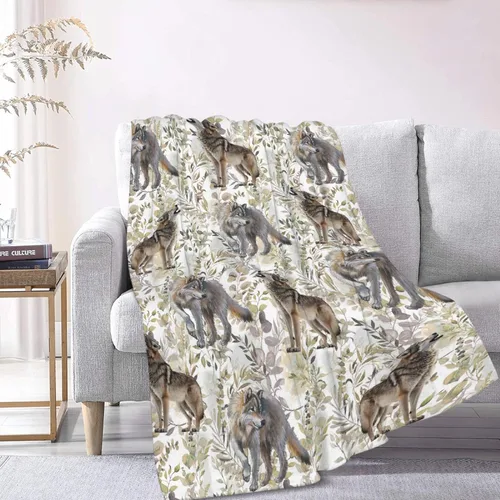 Miniatura 9 de Manta de bebé de hojas de lobo, manta súper suave para niños y niñas, regalos para recién nacidos, acogedora manta de recepción de bebé, manta