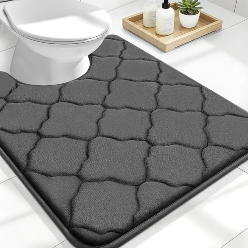 Miniatura 73 de OLANLY Alfombra de Baño de Espuma Viscoelástica de 24 x 16 pulgadas, Ultra Suave y Absorbente, Alfombras de Baño Antideslizantes, Cómodas, Lavables