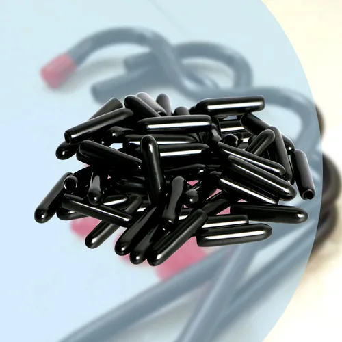 Miniatura 5 de Cubierta de tapa de extremo redondo de goma 0.08 pulgadas (0.079 in), protectores de rosca de tornillo de PVC flexible de tubería de tubería