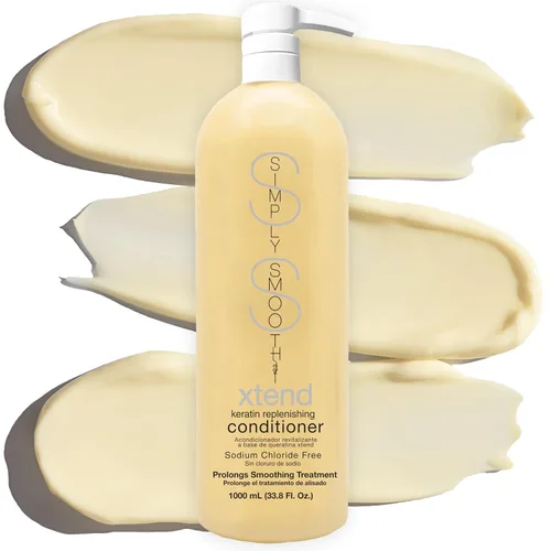 Miniatura 3 de SIMPLY SMOOTH Xtend - Acondicionador reabastecedor de queratina Reparación de humedad sin sulfato Antiencrespamiento, seguro para el color, uso