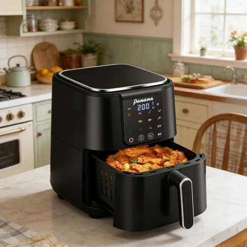 Miniatura 3 de Panana Freidora de aire, freidora de aire de gran capacidad de 6.3 cuartos de galón, horno sin aceite con 12 preajustes, freidora de aire de 1500 W