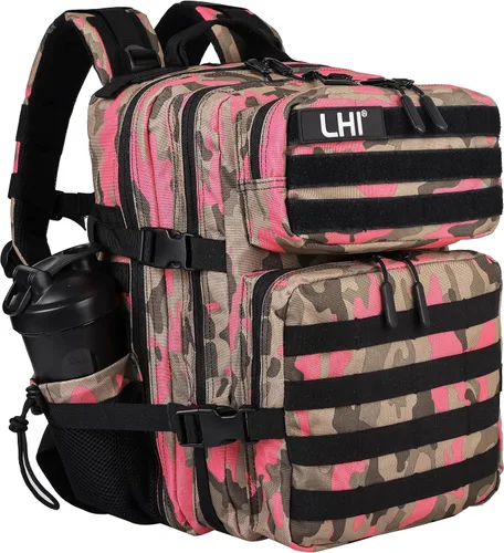 Miniatura 38 de LHI Mochila Militar Táctica para Hombres y Mujeres 25L/35L Mochila de Asalto del Ejército Bolsa Mochila Pequeña con Portabotellas