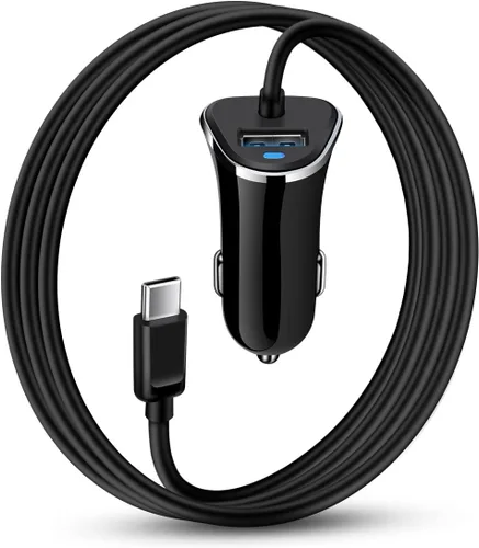 Cargador de coche USB-C, adaptador de cargador de coche USB tipo C de 3.4A y cables de cable de carga rápida, cargador USBC encendedor para Samsung