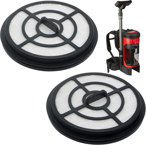 Paquete de 2 filtros 49-90-1963 compatibles con aspiradora Milwaukee M18 3 en 1 para mochila 0885-20 y 0885-21HD