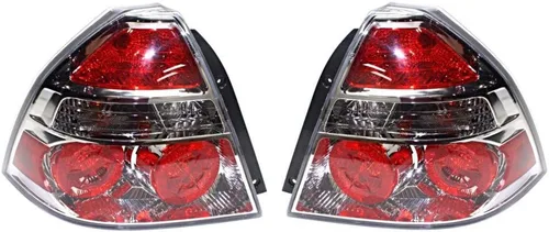 Para Chevy Aveo 2009-2011 luces traseras para conductor y pasajero bombillas laterales incluidas con certificación CAPA GM2800245 + GM2801245 | Lado