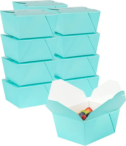 Miniatura 41 de Restaurantware Bio Tek - Cajas para llevar de 30 onzas, 200 loncheras para llevar, cierre de tabulación, resistentes al calor, desechables, de papel
