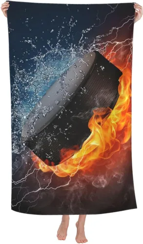 Miniatura 11 de VOOHDDY Toalla de playa deportiva con pelota de fútbol americano, grande, suave, absorbente, de secado rápido, toallas de baño de gran