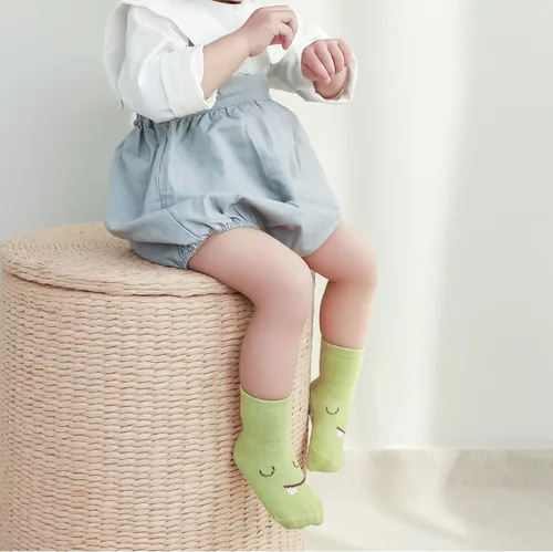 Miniatura 5 de BOOPH Calcetines antideslizantes para niños pequeños, 5 pares