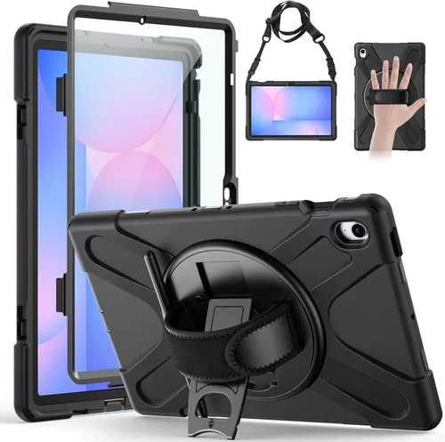 Miniatura 14 de Gerutek Funda para Samsung Galaxy Tab S6 Lite de 10.4 pulgadas 2024/2022/2020, funda protectora de cuerpo completo con protector de pantalla
