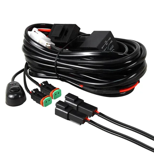 Miniatura 10 de RIGIDON Kit de mazo de cables de barra de luz LED, interruptor basculante de 12 V, 18 AWG, relé de alimentación, cable automotriz para barra de luz