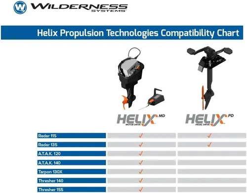 Miniatura 2 de Wilderness Systems Helix PD Pedal Drive - Dispositivo de propulsión para kayaks radar 115 y 135