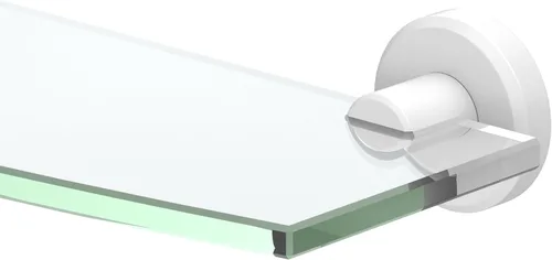 Miniatura 6 de Gatco 4716 Bleu - Estante de vidrio rectangular, cromado o montado en la pared, 20.13 x 4.30 pulgadas, para baño