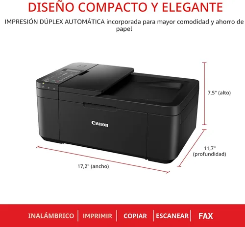 Miniatura 2 de Canon PIXMA TR4720 Impresora inalámbrica todo en uno, uso doméstico con alimentador automático de documentos, impresión móvil y fax integrado