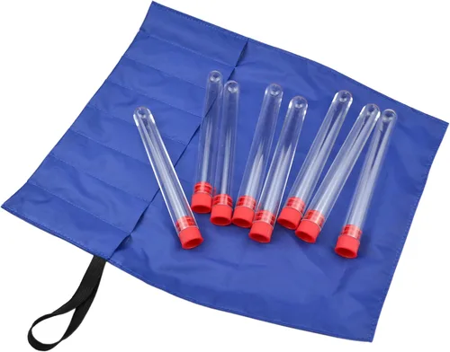 Miniatura 2 de Kit de especias de viaje con estuche, 8 tubos vacíos para exteriores, camping, senderismo, viajes, rollo ultraligero organizador de especias