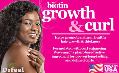 Miniatura 6 de Difeel Aceite para el cabello Biotin Growth & Curl Premium, 2.5 oz.