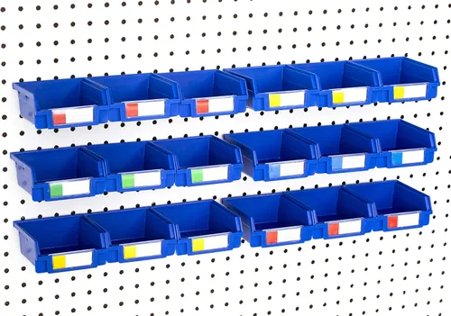 Miniatura 27 de Papeleras de Pegboard – tamaños 3.5", 5", o 7" Negro