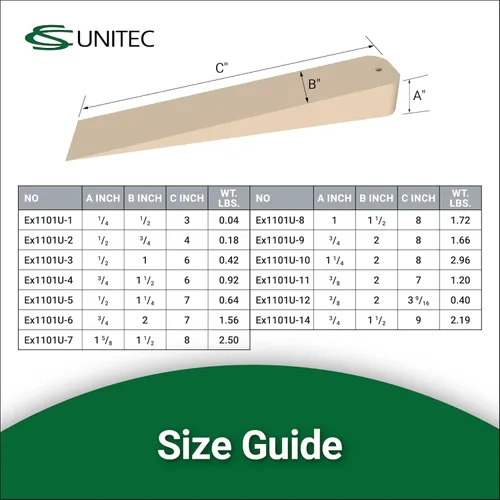 Miniatura 6 de CS Unitec Cuña de brida de bronce de aluminio antichispas con orificio para cordón Herramienta de soldadura de accesorios de tubería de metal