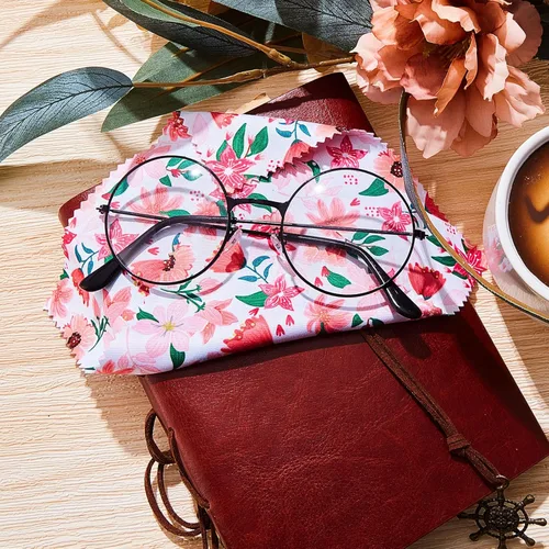 Miniatura 4 de Weewooday Paquete de 18 paños de limpieza para lentes, diseño de cactus de llama, paños de limpieza de microfibra para lentes limpios, lentes de sol