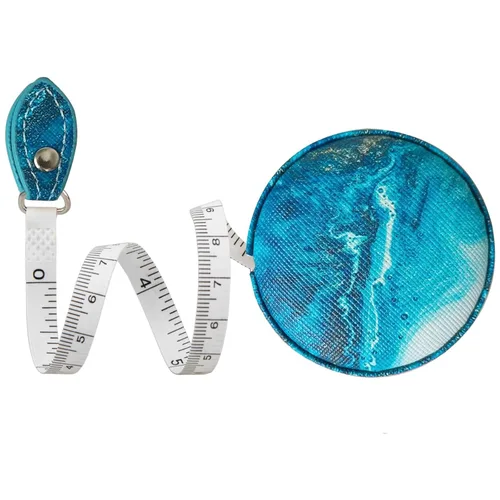 Miniatura 27 de Cinta métrica para costura, tela médica para el cuerpo, sastre, manualidades, dieta, cinta métrica de 60 pulgadas/1.5M de doble cara retráctil