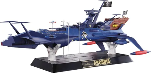 TAMASHII NATIONS - Capitán pirata espacial Harlock - GX-93 Space PirateBattleship Arcadia, Bandai Spirits Soul of Chogokin Metal fundido