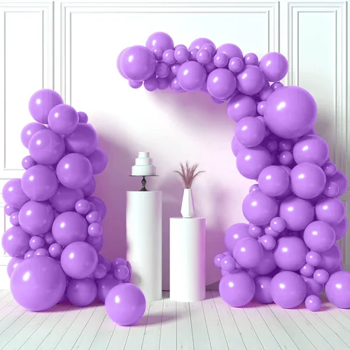 Miniatura 17 de HOUSE OF PARTY Globos azules metálicos: guirnalda de globos azules, globos metálicos azules de 5/12/18 pulgadas para decoraciones de graduación
