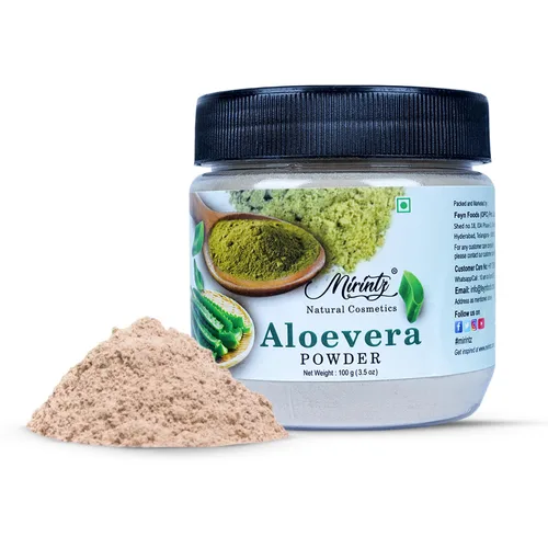 Polvo de aloe vera para el cuidado del cabello y la piel | (3.53 onzas) de aloe vera puro polvo indio para el crecimiento del cabello | Polvo facial
