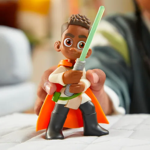 Miniatura 10 de Star Wars: Young Jedi Adventures Pop-UpLightsaber Duel, Kai Brightstar & Taborr Figuras de acción, juguetes a escala de 4 pulgadas, juguetes