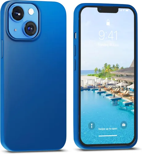 Miniatura 16 de IceSword Funda compatible con iPhone 13 Mini, color morado clavo, fundas de silicona para teléfono, ultra delgada, protección a prueba de golpes