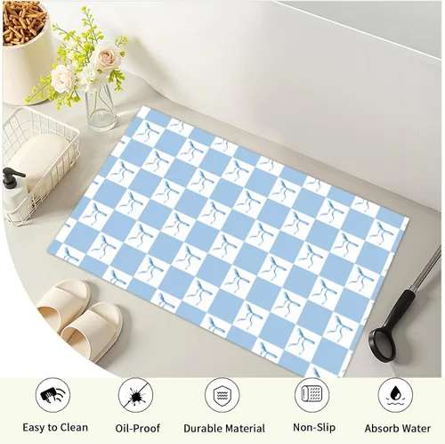 Miniatura 3 de Giwawa Alfombra de baño color beige, antideslizante, lavable, absorbe el agua, de secado rápido, para relajarse, relajarse, respirar, para baño