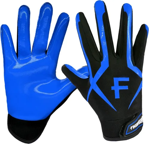 FINGER TEN Guantes receptores de fútbol para hombre, ultra pegajosos y antideslizantes para un apoyo y protección superiores, agarre elegante,