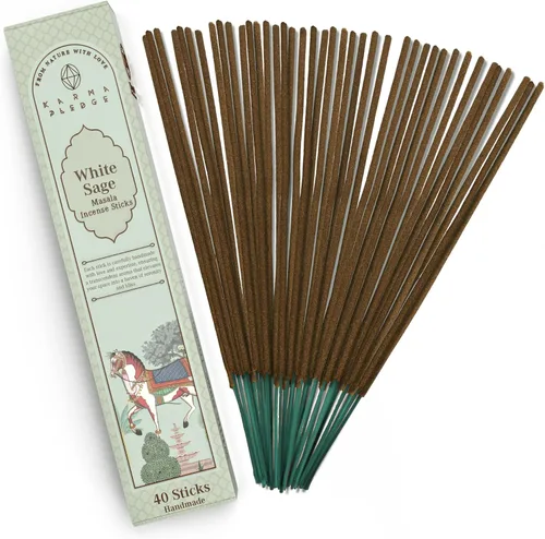 Miniatura 53 de Bakhoor - Varitas de incienso orgánicas sumergidas a mano, 100 varillas con hierbas naturales e ingredientes aromáticos, tiempo de combustión de 45